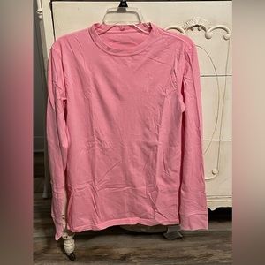 Pink long-sleeve tee